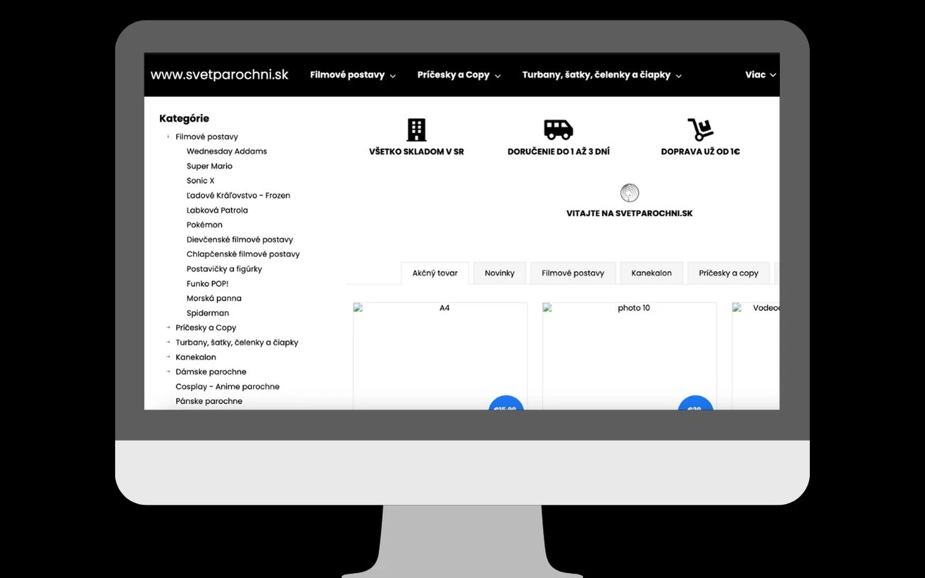 E-shop Svet parochní pred rebrandom