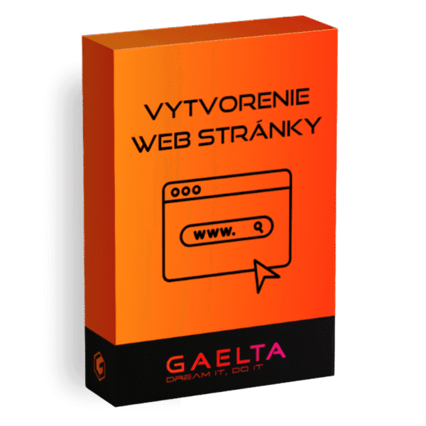 Vytvorenie web stránky