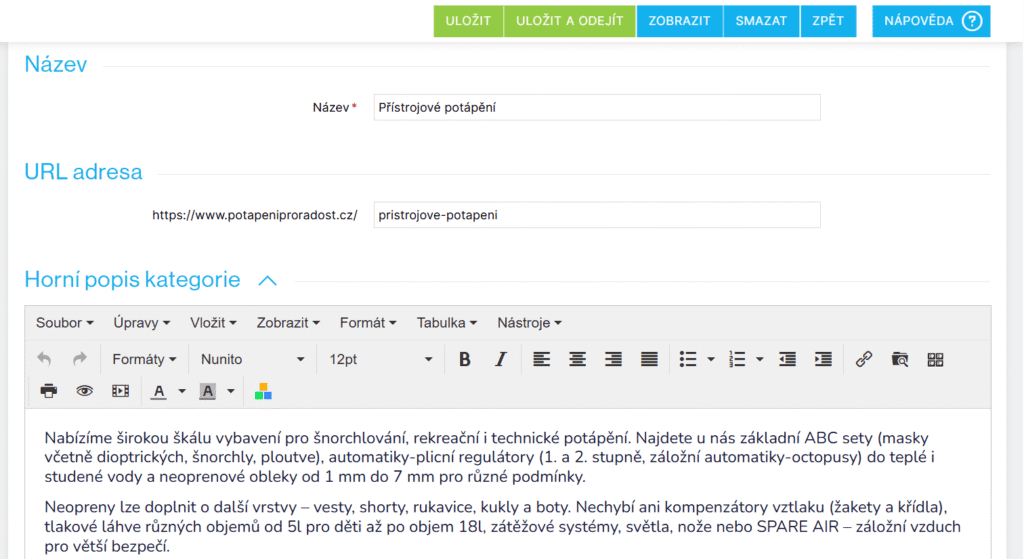 Príklad správnych meta tagov pre eShop SEO