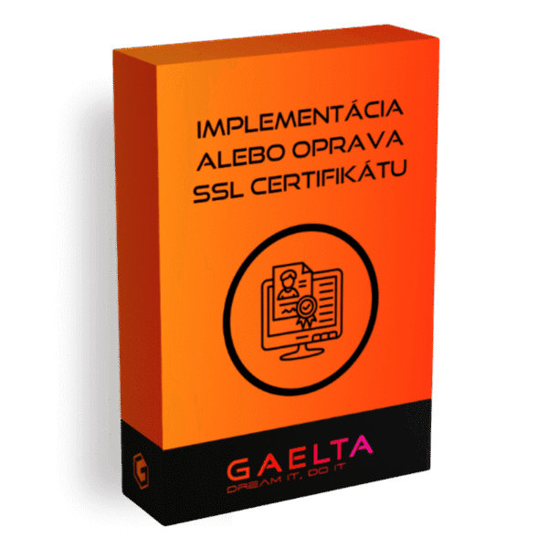 Implementácia alebo oprava SSL certifikátu