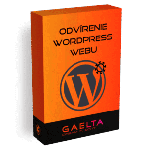 Odvírenie WordPress webu