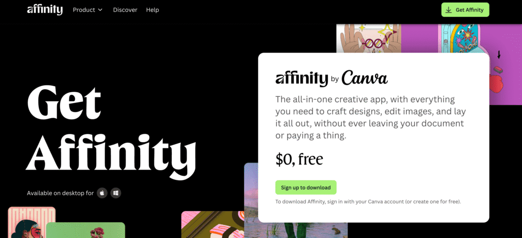 Affinity Studio v prostredí Canva