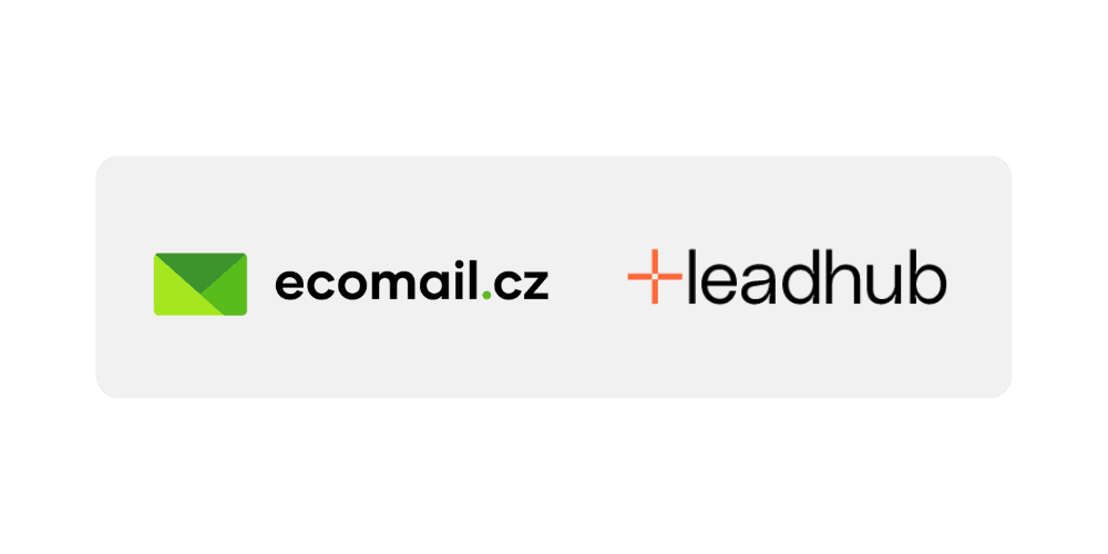 Platformy Ecomail a Leadhub používané pri kampani