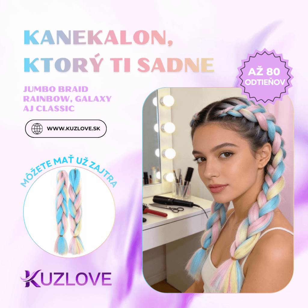 Meta Ads kreatív – kanekalon rainbow