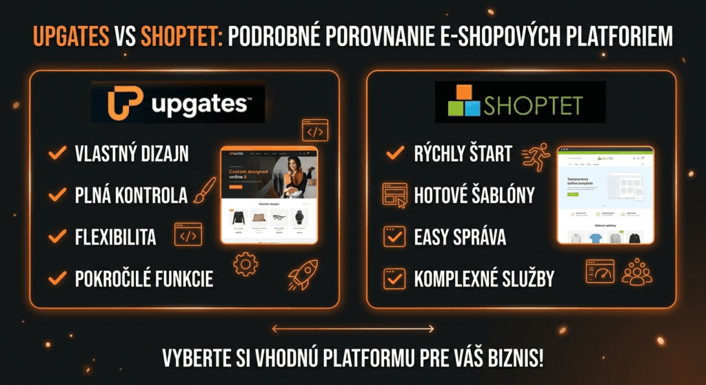 Shoptet vs Upgates porovnanie platforiem 2026
