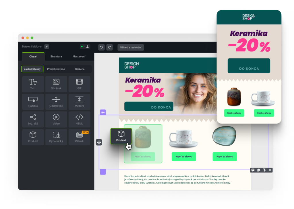 Štruktúra newslettera – príklad